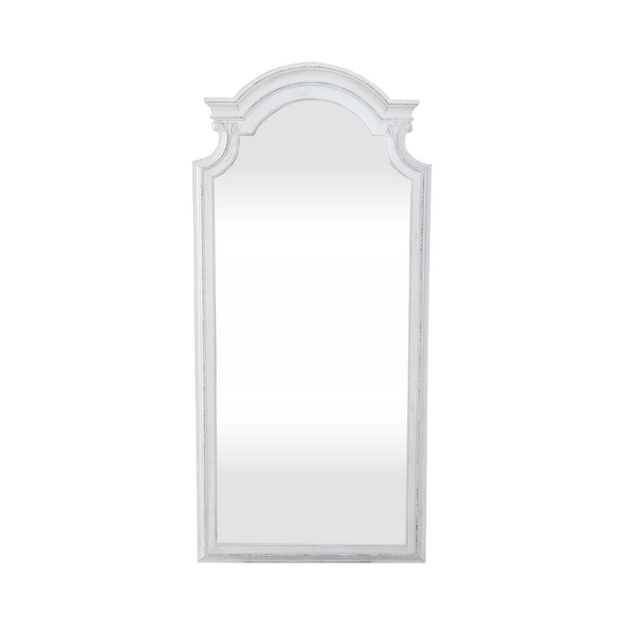 Magnolia Manor - Floor Mirror - Antique White – Floor Mirrors by Liberty Furniture at Furniture Wholesale Plus , Nashville furniture store