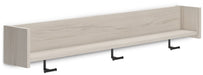 Socalle - Wall Mounted Coat Rack w/Shelf - Light Natural – Wall Mounted Coat Racks by Signature Design by Ashley® at Furniture Wholesale Plus , Nashville furniture store