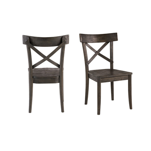 Coronado - Wooden Side Chair (Set of 2) - Dark Brown – Chair Sets by Elements International at Furniture Wholesale Plus , Nashville furniture store