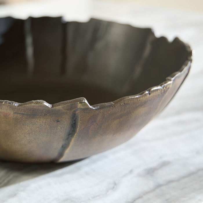 Aidman - Bowl - Black / Antique Gold Finish – Plates & Bowls by Signature Design by Ashley® at Furniture Wholesale Plus , Nashville furniture store