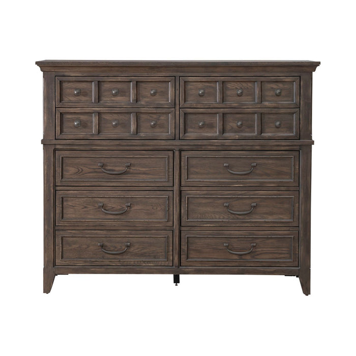 Paradise Valley - 10 Drawer Chesser - Saddle Brown – Dressers by Liberty Furniture at Furniture Wholesale Plus , Nashville furniture store