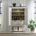 River Place - Bar Cabinet - Riverstone White & Tobacco – Wine Cabinets by Liberty Furniture at Furniture Wholesale Plus , Nashville furniture store