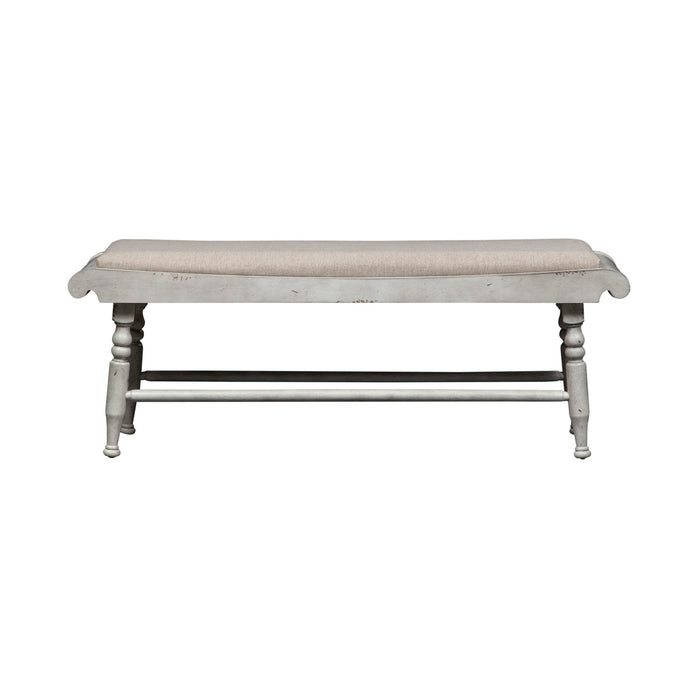 Whitney - Bench - Antique Linen / Weathered Gray – Upholstered Benches by Liberty Furniture at Furniture Wholesale Plus , Nashville furniture store