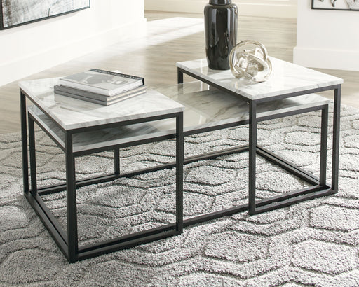 Donnesta - Occasional Table Set (Set of 3) - Gray / Black – Table Sets by Signature Design by Ashley® at Furniture Wholesale Plus , Nashville furniture store
