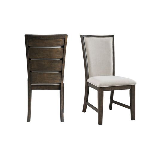 Grady - Slat Back Side Chair (Set of 2) - Dark Walnut – Chair Sets by Elements International at Furniture Wholesale Plus , Nashville furniture store