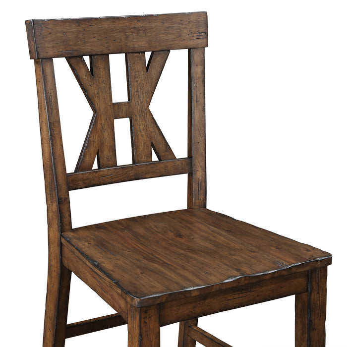 Auburn - Counter Stool (Set of 2) - Dark Brown – Stool Sets by Steve Silver Furniture at Furniture Wholesale Plus , Nashville furniture store