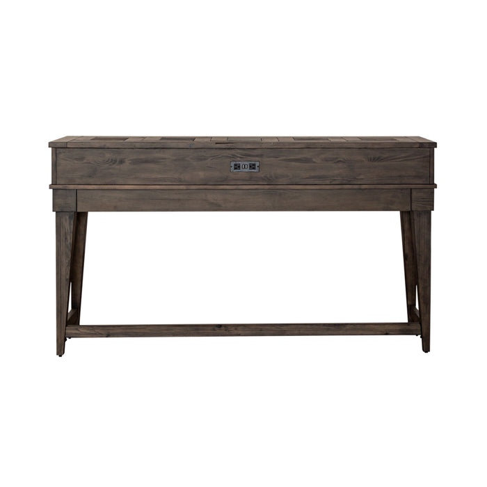 Arrowcreek - Console Bar Table - Weathered Stone – Console Tables by Liberty Furniture at Furniture Wholesale Plus , Nashville furniture store