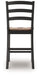 Wildenauer - Barstool (Set of 2) - Brown / Black – Stool Sets by Signature Design by Ashley® at Furniture Wholesale Plus , Nashville furniture store