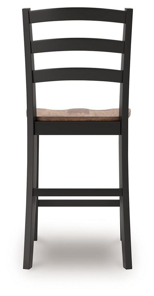 Wildenauer - Barstool (Set of 2) - Brown / Black – Stool Sets by Signature Design by Ashley® at Furniture Wholesale Plus , Nashville furniture store