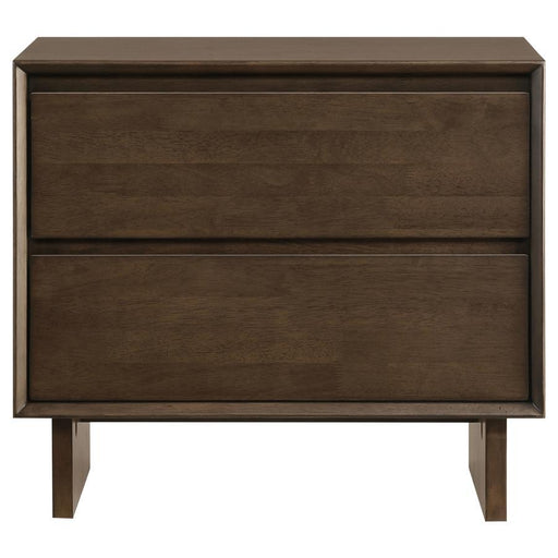 Glenwood - 2-Drawer Nightstand Bedside Table - Warm Brown – Accent Nightstands by Coaster Fine Furniture at Furniture Wholesale Plus , Nashville furniture store
