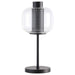 Ingrid - Glass Shade Bedside Table Lamp - Black – Table Lamps by Coaster Fine Furniture at Furniture Wholesale Plus , Nashville furniture store