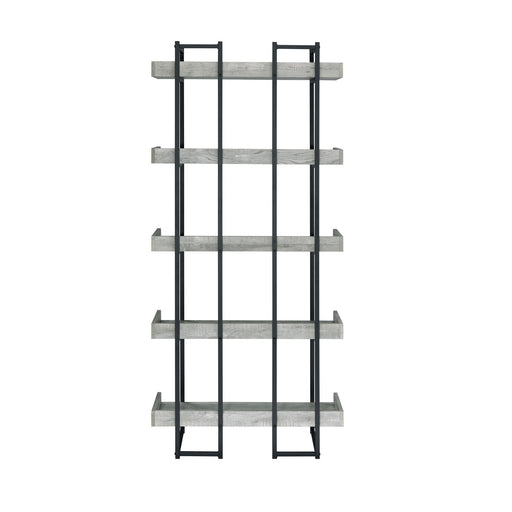 Preston - Bookshelf - Gray – Standard Bookcases by Elements International at Furniture Wholesale Plus , Nashville furniture store