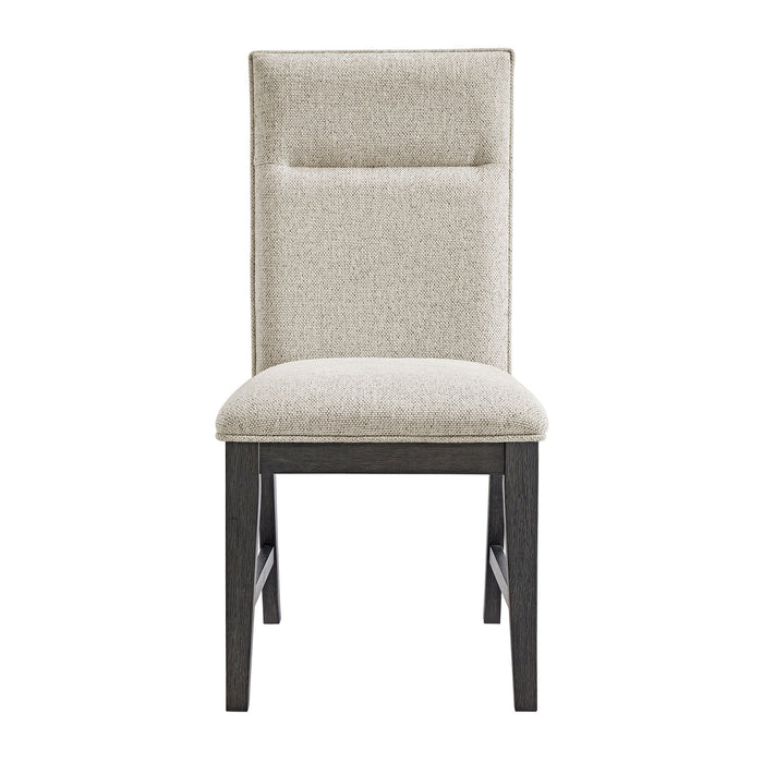 Axel - Fabric Dining Chair (Set of 2) - Light Gray / Espresso – Chair Sets by Elements International at Furniture Wholesale Plus , Nashville furniture store