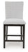 Neymorton - Upholstered Barstool (Set of 2) - Dark Grayish Brown – Stool Sets by Signature Design by Ashley® at Furniture Wholesale Plus , Nashville furniture store
