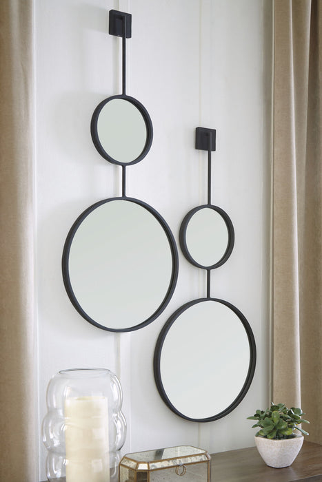 Brewer - Accent Mirror - Black – Accent Mirrors by Signature Design by Ashley® at Furniture Wholesale Plus , Nashville furniture store