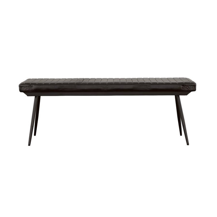 Misty - Leather Upholstered Dining Bench - Antique Espresso – Upholstered Benches by CoasterEssence at Furniture Wholesale Plus , Nashville furniture store