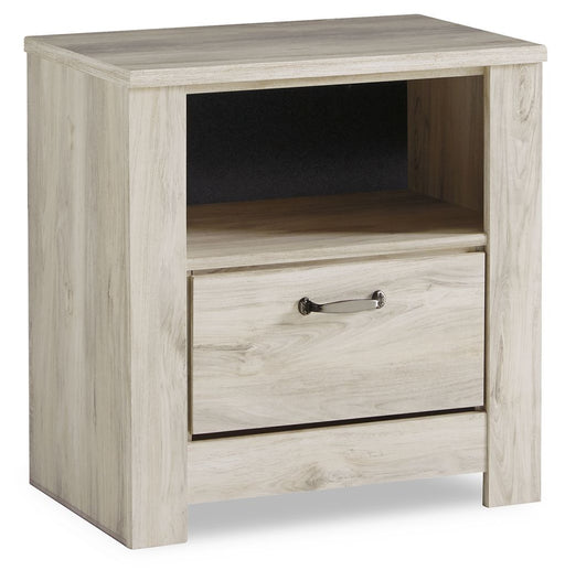 Bellaby - One Drawer Night Stand - Whitewash – Accent Nightstands by Signature Design by Ashley® at Furniture Wholesale Plus , Nashville furniture store