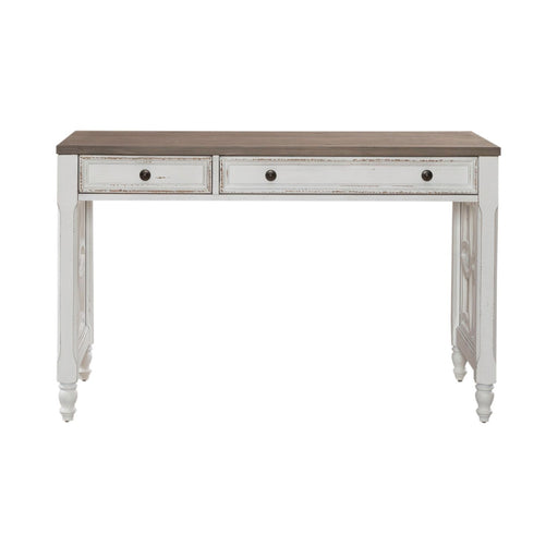 Magnolia Manor - L Writing Desk - Antique White – Writing Desks by Liberty Furniture at Furniture Wholesale Plus , Nashville furniture store