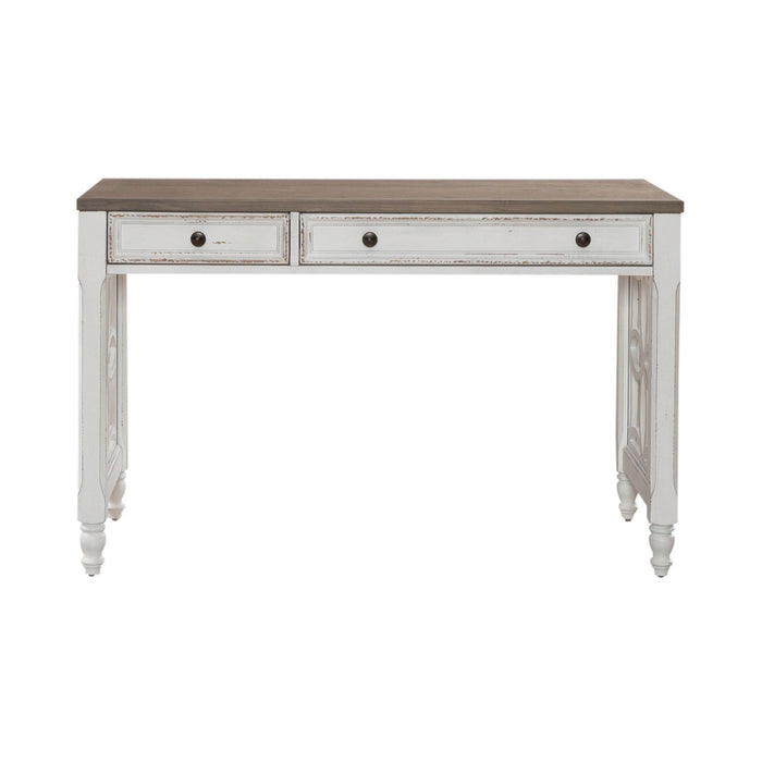 Magnolia Manor - L Writing Desk - Antique White – Writing Desks by Liberty Furniture at Furniture Wholesale Plus , Nashville furniture store