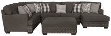 Crawford - Sectional With Cocktail Ottoman – 2 Piece Living Room Sets by Jackson at Furniture Wholesale Plus , Nashville furniture store
