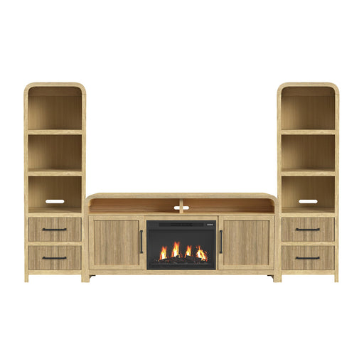 Ridgemont - 4 Piece Entertainment Unit With 70" TV Console – Entertainment Centers by Elements International at Furniture Wholesale Plus , Nashville furniture store