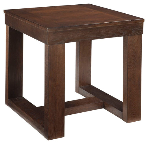 Watson - Dark Brown - Square End Table - Premium End Tables from Signature Design by Ashley® - Just $158! Shop now at Furniture Wholesale Plus  We are the best furniture store in Nashville, Hendersonville, Goodlettsville, Madison, Antioch, Mount Juliet, Lebanon, Gallatin, Springfield, Murfreesboro, Franklin, Brentwood