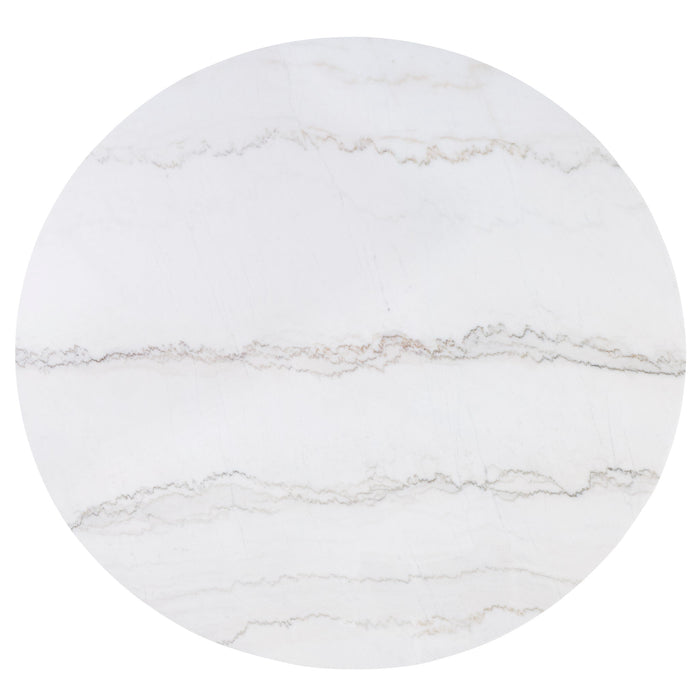 Varley - 5 Piece Round Dining Room Set - White / Gray – 5 Piece Dining Room Sets by Crown Mark at Furniture Wholesale Plus , Nashville furniture store