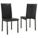 Garza - Upholstered Dining Side Chairs (Set of 2) - Black – Chair Sets by CoasterEveryday at Furniture Wholesale Plus , Nashville furniture store
