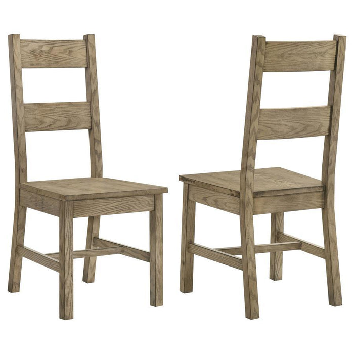 Cardova - Solid Wood Dining Side Chair (Set of 2) - Vineyard Oak – Chair Sets by Coaster Fine Furniture at Furniture Wholesale Plus , Nashville furniture store