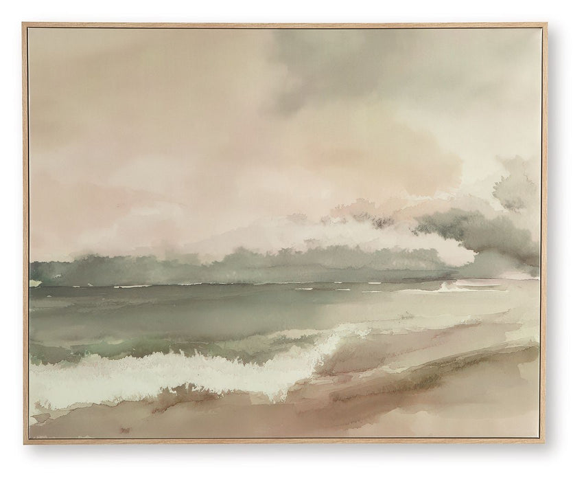 Vallus - Wall Art - Blush / Green / Gray – Canvas Art by Signature Design by Ashley® at Furniture Wholesale Plus , Nashville furniture store