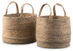 Brayton - Basket Set (Set of 2) - Natural – Storage Baskets by Signature Design by Ashley® at Furniture Wholesale Plus , Nashville furniture store