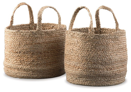 Brayton - Basket Set (Set of 2) - Natural – Storage Baskets by Signature Design by Ashley® at Furniture Wholesale Plus , Nashville furniture store