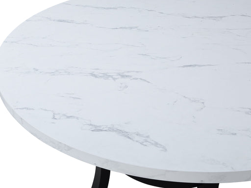 Isla - Round Dining Table - White / Black - Premium Dining Tables from Crown Mark - Just $249! Shop now at Furniture Wholesale Plus  We are the best furniture store in Nashville, Hendersonville, Goodlettsville, Madison, Antioch, Mount Juliet, Lebanon, Gallatin, Springfield, Murfreesboro, Franklin, Brentwood