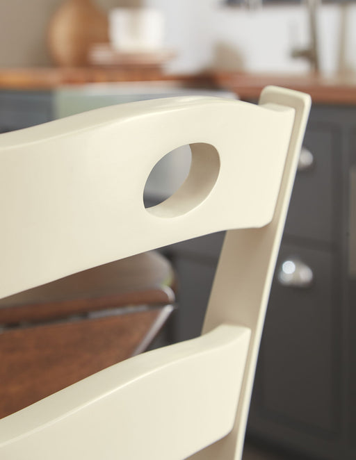 Woodanville - Dining Room Side Chair (Set of 2) - Cream / Brown – Chair Sets by Signature Design by Ashley® at Furniture Wholesale Plus , Nashville furniture store