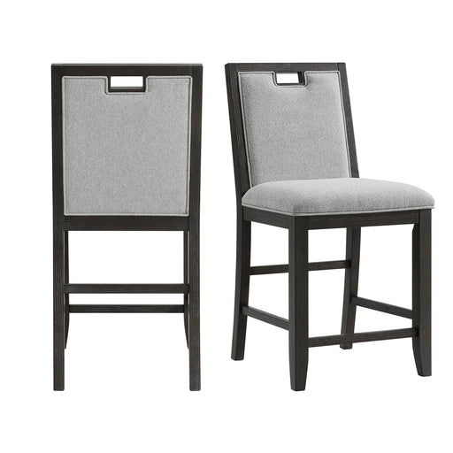 Elodie - Fabric Counter Chair (Set of 2) - Charcoal / Gray – Chair Sets by Elements International at Furniture Wholesale Plus , Nashville furniture store