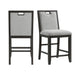 Elodie - Fabric Counter Chair (Set of 2) - Charcoal / Gray – Chair Sets by Elements International at Furniture Wholesale Plus , Nashville furniture store