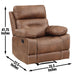 Rudger - Manual Recliner Chair – Reclining Chairs by Steve Silver Furniture at Furniture Wholesale Plus , Nashville furniture store