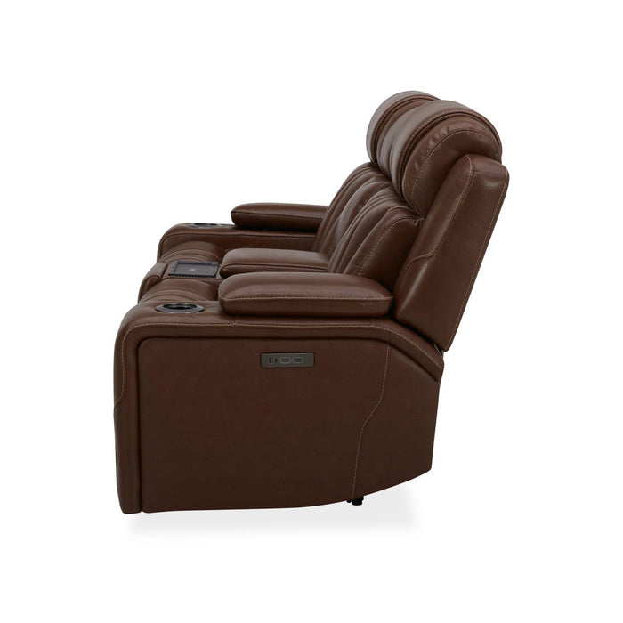 Caswell - Loveseat With Console P2 & ZG - Nature Chestnut – Reclining Loveseats by Liberty Furniture at Furniture Wholesale Plus , Nashville furniture store