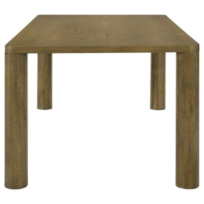 Castlewood - Rectangular Wood Dining Table - Brown Oak – Dining Tables by Coaster Fine Furniture at Furniture Wholesale Plus , Nashville furniture store