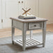 Heartland - Drawer End Table - Antique White / Tobacco Tops – End Tables by Liberty Furniture at Furniture Wholesale Plus , Nashville furniture store