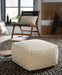 Adamont - Pouf - Tan / Ivory – Accent Poufs by Signature Design by Ashley® at Furniture Wholesale Plus , Nashville furniture store