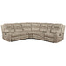 Shelton - 3 Piece Manual Reclining Sectional - Brown – Reclining Sectionals by Steve Silver Furniture at Furniture Wholesale Plus , Nashville furniture store
