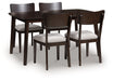 Mallenette - Dining Room Table Set (Set of 5) - Merlot – 5 Piece Dining Room Sets by Signature Design by Ashley® at Furniture Wholesale Plus , Nashville furniture store