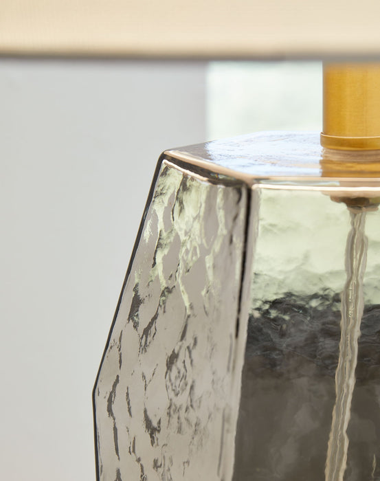 Taylow - Glass Table Lamp  - Gray – Table Lamps by Signature Design by Ashley® at Furniture Wholesale Plus , Nashville furniture store