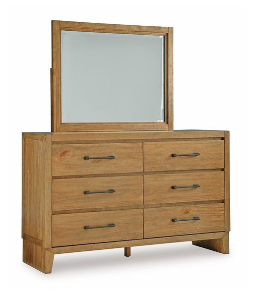 Sherbana - Dresser And Mirror - Light Brown – Dresser & Mirror by Signature Design by Ashley® at Furniture Wholesale Plus , Nashville furniture store