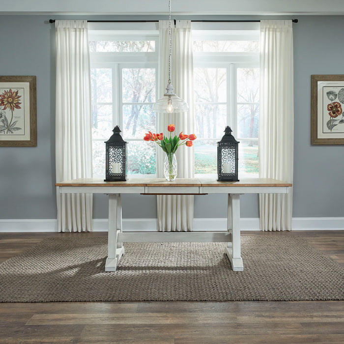 Lindsey Farm - Trestle Table – Dining Tables by Liberty Furniture at Furniture Wholesale Plus , Nashville furniture store