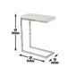 Echo - White Marble Top Chairside Table - White – Chair Side Tables by Steve Silver Furniture at Furniture Wholesale Plus , Nashville furniture store