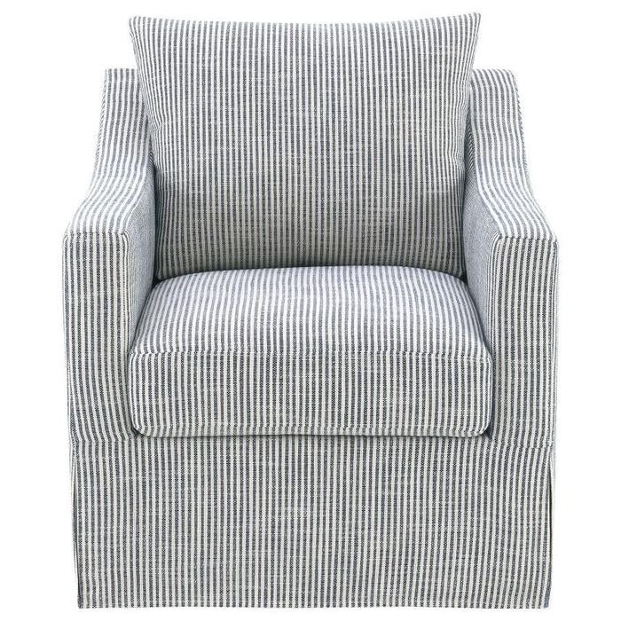 Winter - Upholstered Sloped Arm Accent Swivel Chair - Premium Swivel Chairs from Coaster Fine Furniture - Just $549! Shop now at Furniture Wholesale Plus  We are the best furniture store in Nashville, Hendersonville, Goodlettsville, Madison, Antioch, Mount Juliet, Lebanon, Gallatin, Springfield, Murfreesboro, Franklin, Brentwood