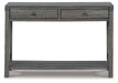 Freedan - Console Sofa Table - Grayish Brown – Sofa Tables by Signature Design by Ashley® at Furniture Wholesale Plus , Nashville furniture store