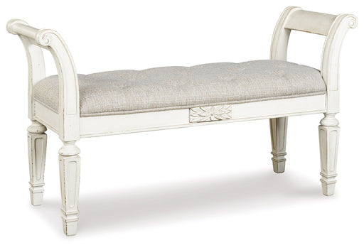 Realyn - Accent Bench - Antique White – Accent Benches by Signature Design by Ashley® at Furniture Wholesale Plus , Nashville furniture store